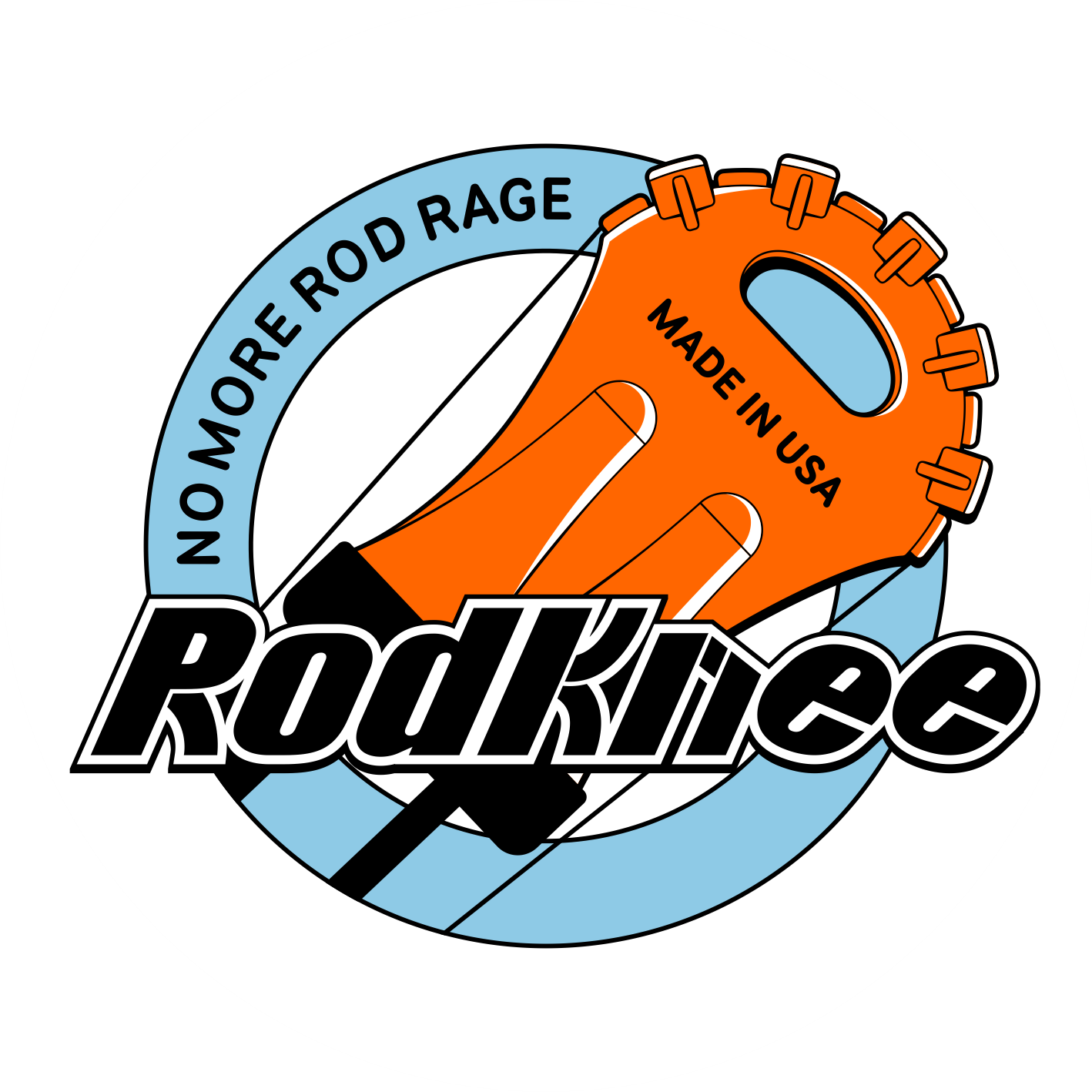 Rodknee 3" Round Vinyl Logo